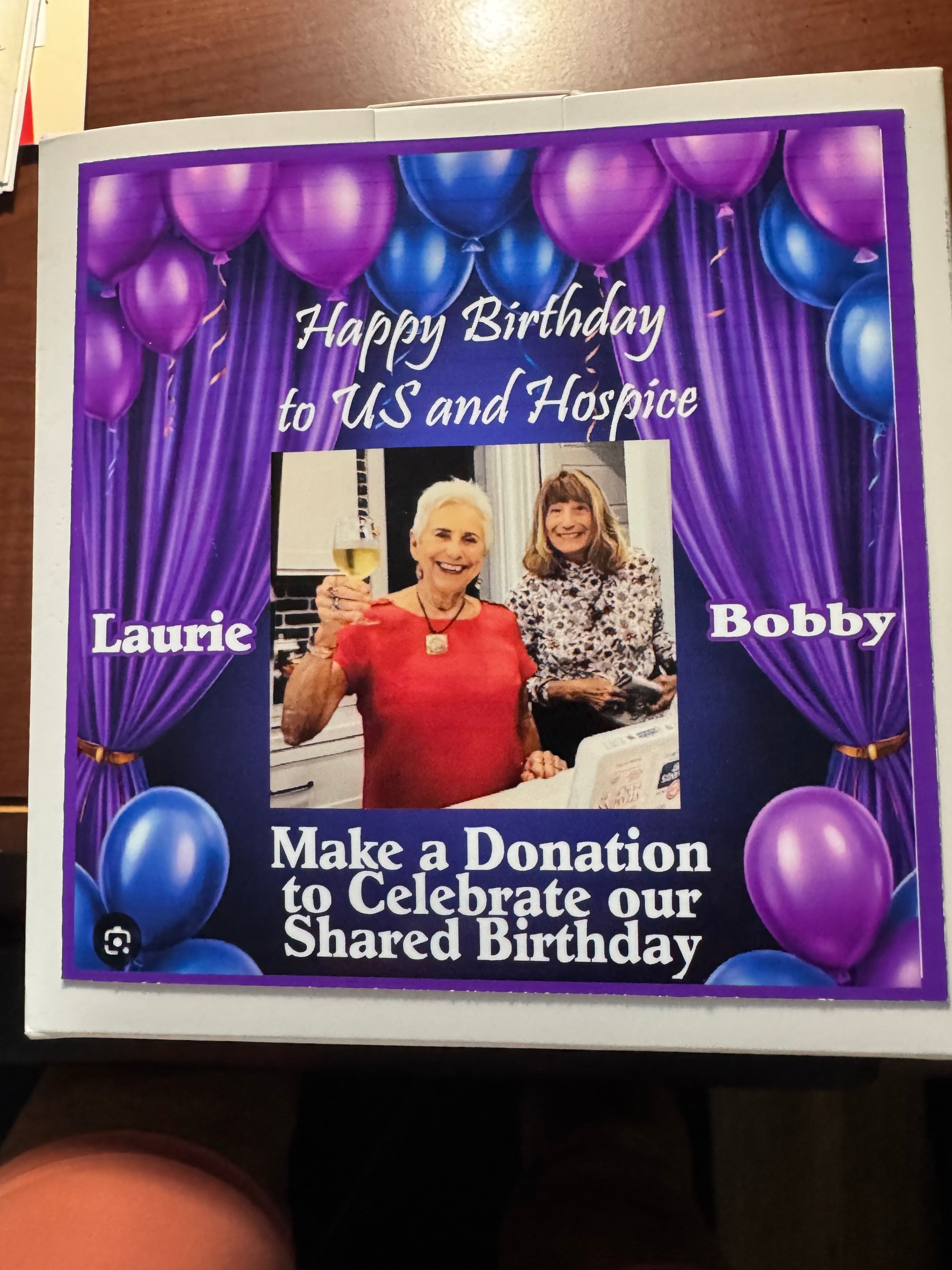 Laurie+Bobby Bday Fundraiser